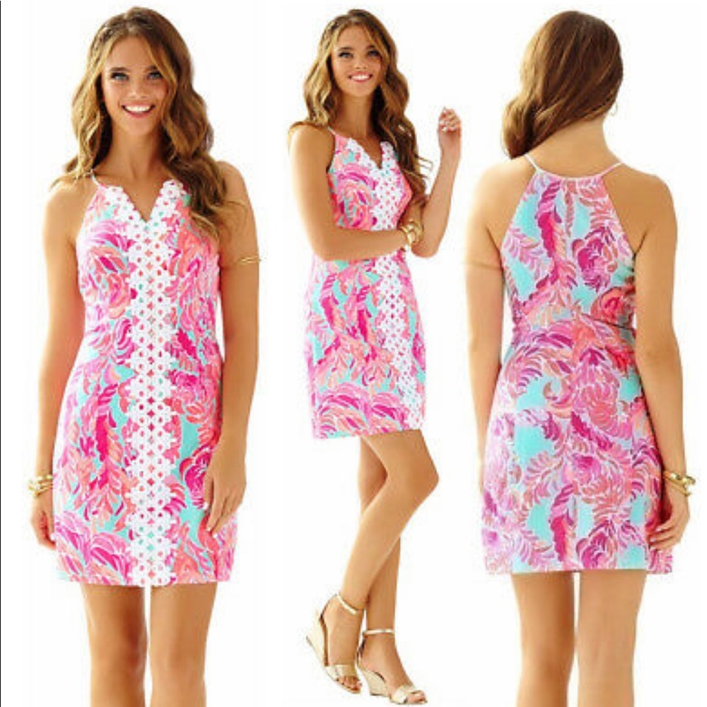 Lilly Pulitzer Pearl Shift in Poolside Blue Sz. 14